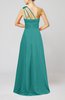 Cute A-line Asymmetric Neckline Sleeveless Chiffon Pleated Bridesmaid Dresses