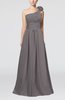 Cute A-line Asymmetric Neckline Sleeveless Chiffon Pleated Bridesmaid Dresses
