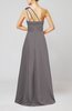 Cute A-line Asymmetric Neckline Sleeveless Chiffon Pleated Bridesmaid Dresses