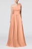 Cute A-line Asymmetric Neckline Sleeveless Chiffon Pleated Bridesmaid Dresses