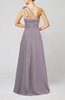 Cute A-line Asymmetric Neckline Sleeveless Chiffon Pleated Bridesmaid Dresses