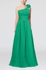 Cute A-line Asymmetric Neckline Sleeveless Chiffon Pleated Bridesmaid Dresses