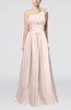 Cute A-line Asymmetric Neckline Sleeveless Chiffon Pleated Bridesmaid Dresses