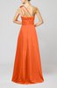 Cute A-line Asymmetric Neckline Sleeveless Chiffon Pleated Bridesmaid Dresses