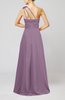Cute A-line Asymmetric Neckline Sleeveless Chiffon Pleated Bridesmaid Dresses