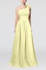Cute A-line Asymmetric Neckline Sleeveless Chiffon Pleated Bridesmaid Dresses