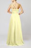 Cute A-line Asymmetric Neckline Sleeveless Chiffon Pleated Bridesmaid Dresses