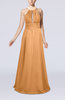 Elegant A-line Sleeveless Zip up Floor Length Evening Dresses