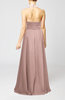 Elegant A-line Sleeveless Zip up Floor Length Evening Dresses