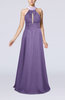 Elegant A-line Sleeveless Zip up Floor Length Evening Dresses