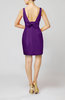 Plain Scoop Taffeta Mini Bow Bridesmaid Dresses
