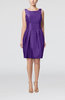 Plain Scoop Taffeta Mini Bow Bridesmaid Dresses