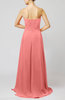 Simple A-line Sweetheart Sleeveless Brush Train Bridesmaid Dresses