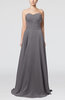 Simple A-line Sweetheart Sleeveless Brush Train Bridesmaid Dresses