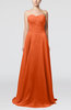 Simple A-line Sweetheart Sleeveless Brush Train Bridesmaid Dresses