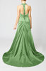 Modern Church A-line Backless Elastic Woven Satin Ruching Bridal Gowns