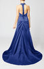 Modern Church A-line Backless Elastic Woven Satin Ruching Bridal Gowns
