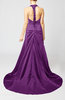 Modern Church A-line Backless Elastic Woven Satin Ruching Bridal Gowns