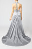 Modern Church A-line Backless Elastic Woven Satin Ruching Bridal Gowns