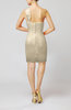 Modest Sheath Zip up Chiffon Short Ruching Club Dresses