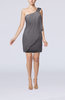 Modest Sheath Zip up Chiffon Short Ruching Club Dresses