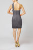 Modest Sheath Zip up Chiffon Short Ruching Club Dresses