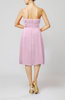 Romantic A-line Sleeveless Zipper Chiffon Tea Length Bridesmaid Dresses