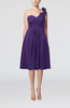 Romantic A-line Sleeveless Zipper Chiffon Tea Length Bridesmaid Dresses