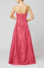 Vintage A-line Strapless Taffeta Floor Length Prom Dresses