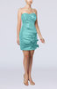 Modern Column Sweetheart Taffeta Appliques Party Dresses