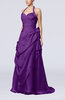 Gorgeous A-line Sweetheart Backless Taffeta Paillette Evening Dresses