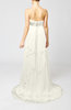 Disney Princess Garden Empire Sleeveless Backless Chiffon Sequin Bridal Gowns