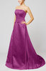 Elegant Hall Sleeveless Backless Satin Court Train Beading Bridal Gowns