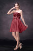 Modern A-line Sleeveless Chiffon Mini Cocktail Dresses