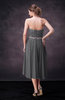 Casual A-line Sweetheart Zip up Tea Length Bridesmaid Dresses