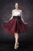 Casual A-line Halter Knee Length Ruching Party Dresses