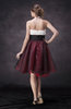 Casual A-line Halter Knee Length Ruching Party Dresses