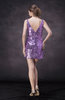 Modern Column Sheer Sleeveless Backless Sequin Club Dresses