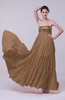 Romantic Empire Sleeveless Backless Sweep Train Evening Dresses
