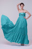 Romantic Empire Sleeveless Backless Sweep Train Evening Dresses