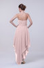 Classic A-line Sleeveless Zip up Chiffon Homecoming Dresses