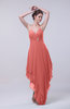 Classic A-line Sleeveless Zip up Chiffon Homecoming Dresses