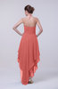 Classic A-line Sleeveless Zip up Chiffon Homecoming Dresses