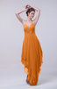 Classic A-line Sleeveless Zip up Chiffon Homecoming Dresses