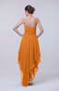 Classic A-line Sleeveless Zip up Chiffon Homecoming Dresses