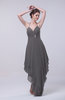 Classic A-line Sleeveless Zip up Chiffon Homecoming Dresses
