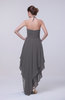 Classic A-line Sleeveless Zip up Chiffon Homecoming Dresses