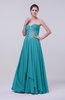 Classic A-line Sleeveless Backless Floor Length Evening Dresses