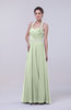 Elegant Column Halter Zip up Chiffon Prom Dresses