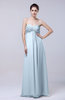 Elegant Empire Chiffon Floor Length Appliques Prom Dresses